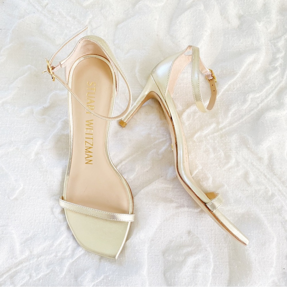 Stuart Weitzman Nudistcurve Heels Size 5 New $475 - image 6